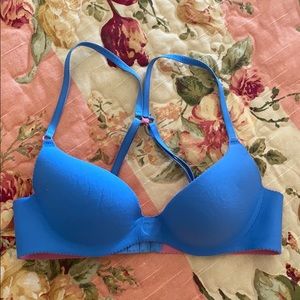 WOMENS Victoria’s Secret Pink Blue Racerback Bra 32A💙🩵